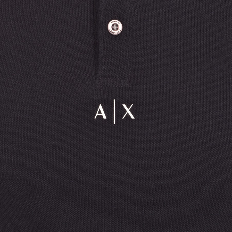 Alternative Image for ProductArmani Exchange Short Sleeve Polo T Shirt Navy3